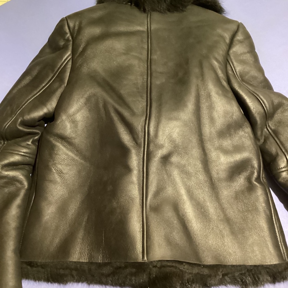 Michelle Mason 100% lamb shearling coat NWT 0 - Picture 7 of 8